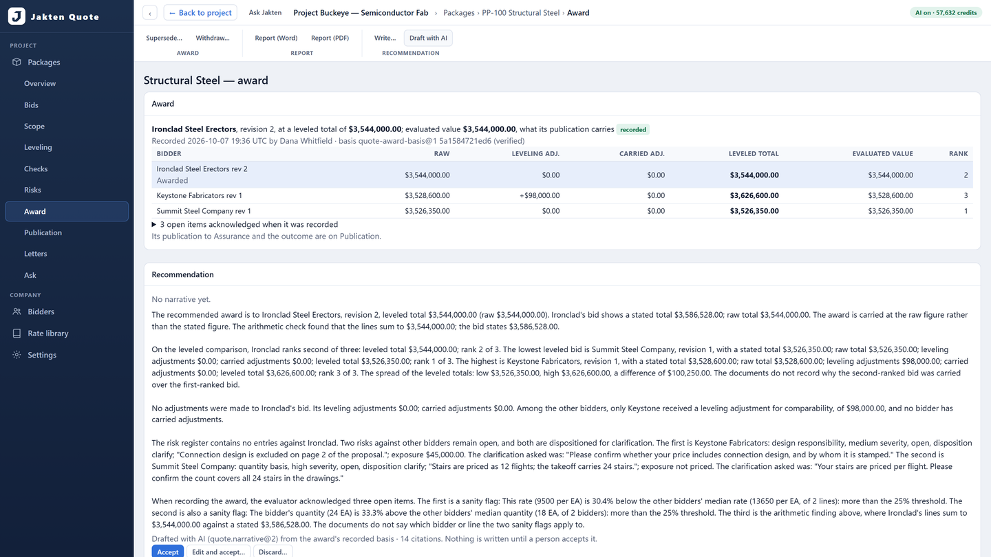 Recommendation drafted with AI