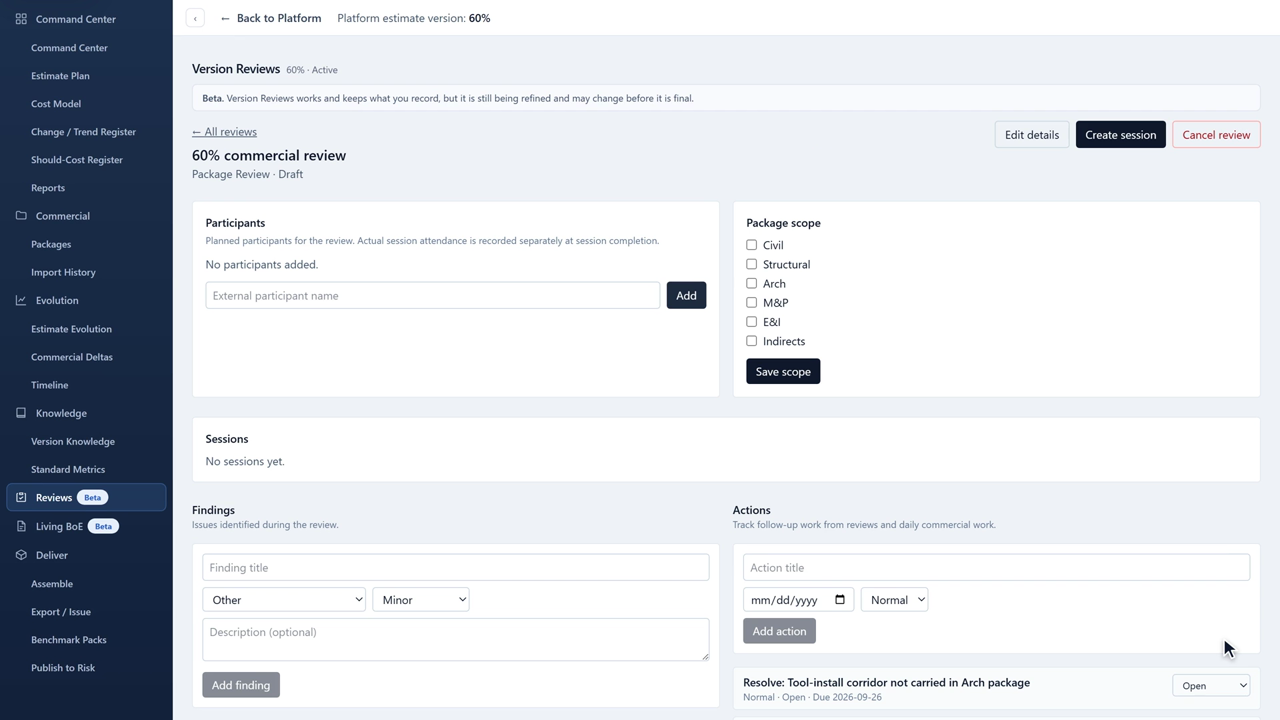 Jakten Assurance tutorial 10: Run a Version Review